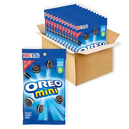OREO Mini Chocolate Sandwich Cookies, 12 -3 oz Big Bags