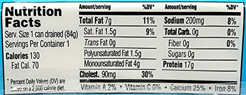 Unsalted Sardines in Spring Water, (Pack of 6), 3.75 oz Tin - Trader Joe's