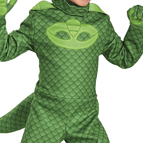 Gekko Deluxe Toddler PJ Masks Costume, Large/4-6