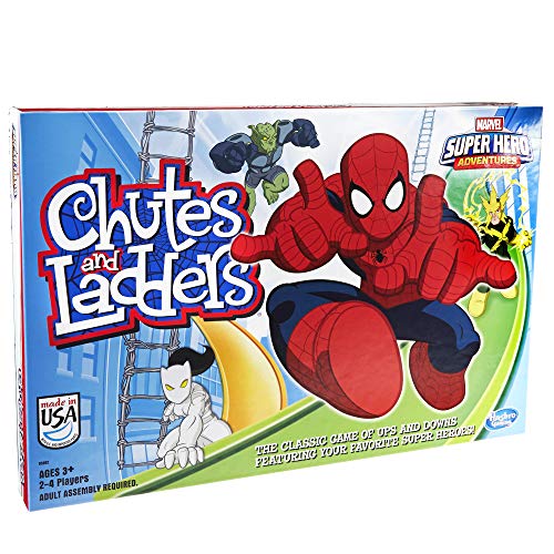 Hasbro Gaming Marvel Spider-Man Web Warriors Chutes and Ladders Game (Amazon Exclusive)