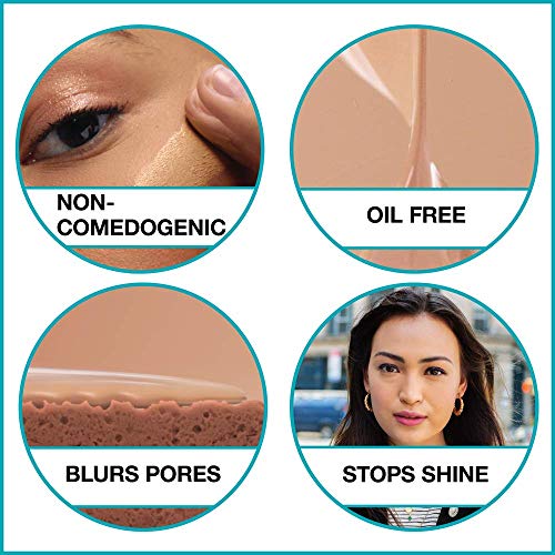 Maybelline Fit Me Matte + Poreless Liquid Foundation Makeup, Natural Tan, 1 fl. oz. Oil-Free Foundation