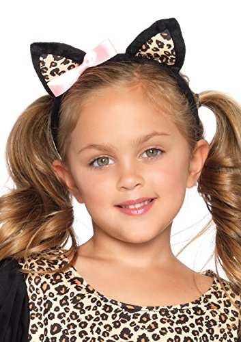 Leg Avenue Girl's 5 Pc Little Leopard Costume with Dress, Arm Warmers, Leg Warmers, Tail, Ears