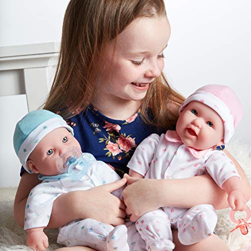 JC Toys - La Baby | Caucasian 16-inch Medium Soft Body Baby Doll