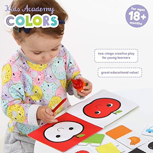 Banana Panda - Kids Academy Colors - Includes 2 Coloring Books and 10 Educational Puzzles for Kids Ages 18 Months +