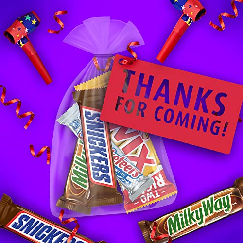 SNICKERS, TWIX, MILKY WAY and 3 MUSKETEERS Individually Wrapped Variety Pack Full Size Milk Chocolate Candy Bars Bulk Assortment, 33.31 oz, 18 Bars