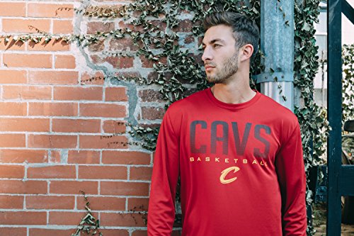 Ultra Game -NBA Men's Active Long Sleeve Pullover T-Shirt