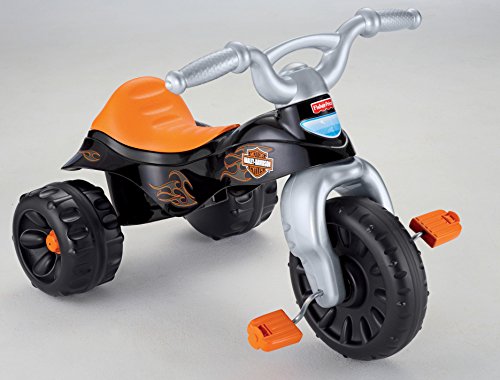 Fisher-Price Harley-Davidson Toddler Tricycle Tough Trike Bike With Handlebar Grips and Storage For Preschool Kids Ages 2+ Years [Amazon Exclusive]