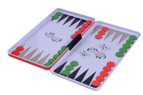 The Purple Cow Magnetic Travel Backgammon Game for Kids and Adults. Game for 2 Players. Hours of Fun, from 4 to 99 Years