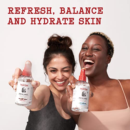 THAYERS Alcohol-Free Witch Hazel Facial Mist Toner with Aloe Vera, Rose Petal, 8 Ounce