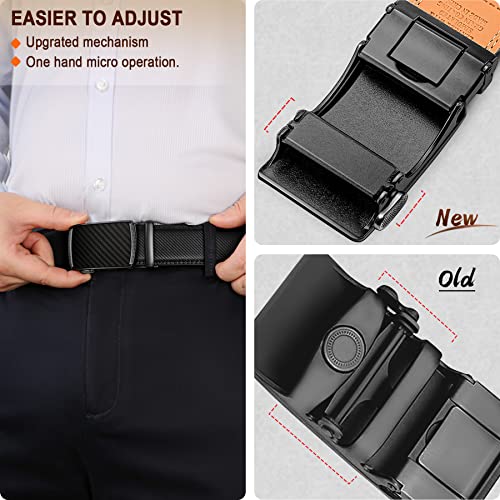BULLIANT Men's Belt, Slide Ratchet Belt For Men Dress Pant Shirt Oxfords,trim To Fit