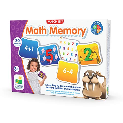The Learning Journey: Match It! Memory - Mathematics - STEM Addition and Subtraction Game Helps to Teach Early Math Facts 30 Matching Pairs