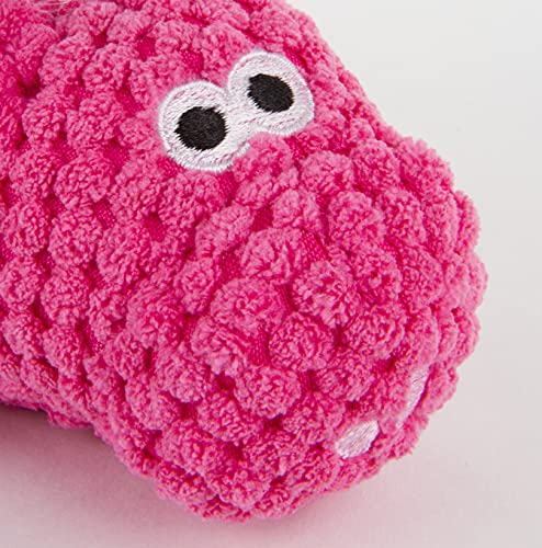 goDog Checkers Just for Me Flying Pig Squeaker Plush Pet Toy for Small Dogs and Puppies, Soft and Durable, Tough and Chew Resistant, Reinforced Seams - Pink, Mini