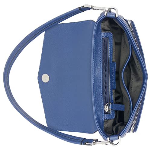 Calvin Klein Ava Novelty Demi Shoulder Bag, Medieval Blue Textured
