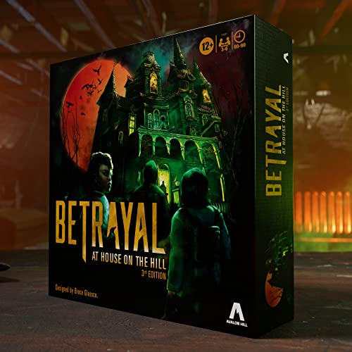 Hasbro Gaming Avalon Hill Betrayal at The House on The Hill 3rd Edition Cooperative Board Game, Ages 12 and Up, 3-6 Players, 50 Chilling Scenarios