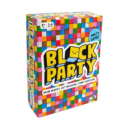 Block Party: Colourful Block Building Family Board Game for Kids Aged 8+, Adults, Teens