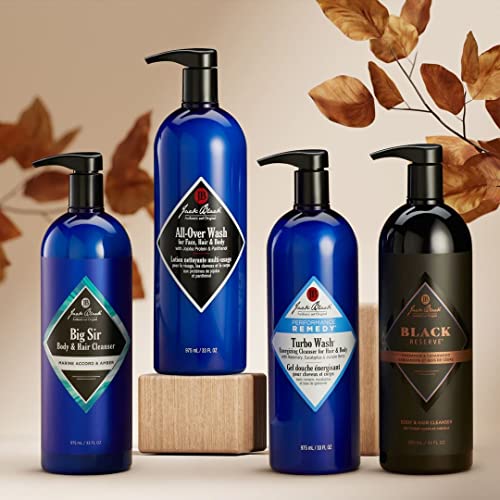 Jack Black Turbo Wash Energizing Cleanser for Hair and Body - 33 Fl Oz