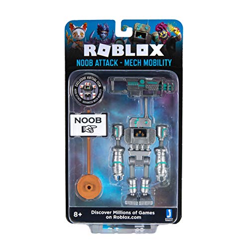 Roblox Imagination Collection - Noob Attack - Mech Mobility Figure Pack [Includes Exclusive Virtual Item]