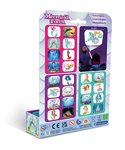 Brainstorm Toys Mermaid Flashlight and Projector with 24 Discs