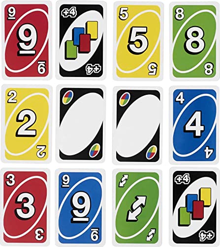 Mattel Games Giant UNO Card Game for Kids, Adults and Family Night, Oversized Cards and Customizable Wild Cards for 2-10 Players