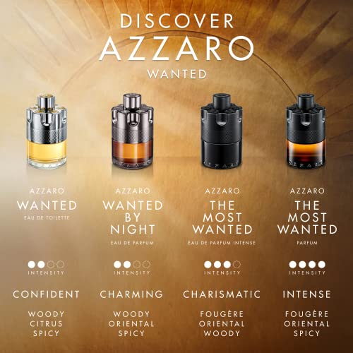 Azzaro The Most Wanted Eau de Parfum Intense — Mens Cologne — Fougere, Ambery and Spicy Fragrance, 1.6 Fl Oz