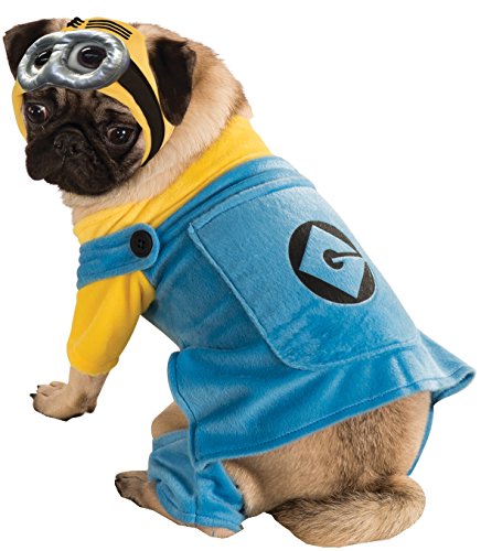Rubie's mens - Rubie s Despicable Me Minion Pet Costume, Blue,yellow, L Neck 18 Girth 23 Back 22 US