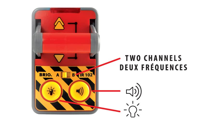 Brio World 33213 - RC Train - 2 Piece Wooden Toy Train Set for Kids Age 3 and Up