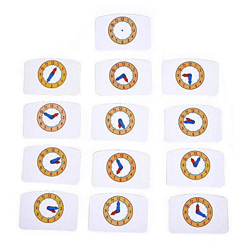 Melissa and Doug Turn and Tell Wooden Clock - Educational Toy With 12+ Reversible Time Cards