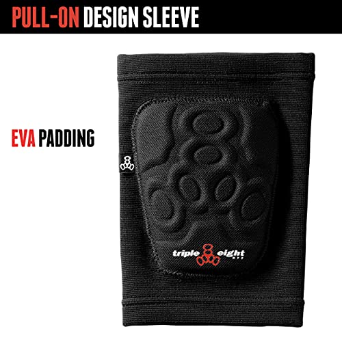Triple 8 Covert Elbow Pads, Black, Large (62108)