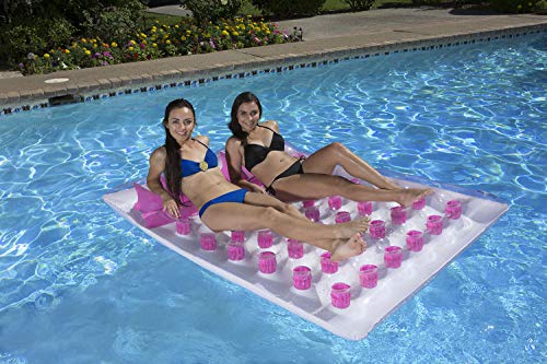 Poolmaster Double French Pocket Swimming Pool Mattress Float Lounge