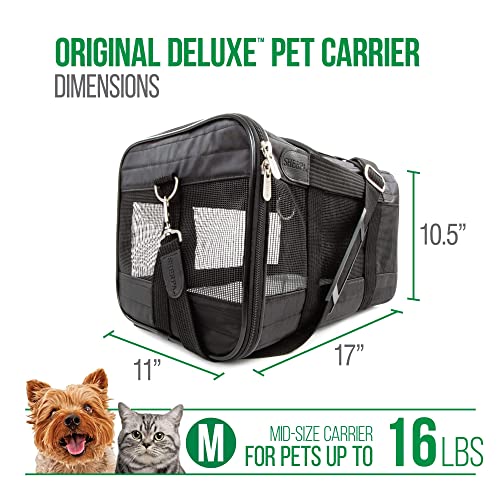 Sherpa® Original Deluxe™ Airline Approved Pet Carrier, Medium, Black
