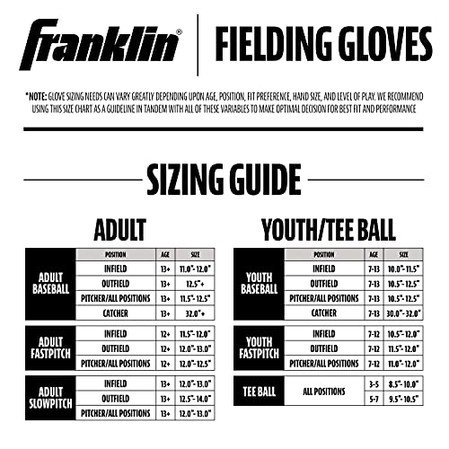 Franklin Sports Baseball and Softball Glove - Field Master - Baseball and Softball Mitt , 12' - Trapeze Web, Tan