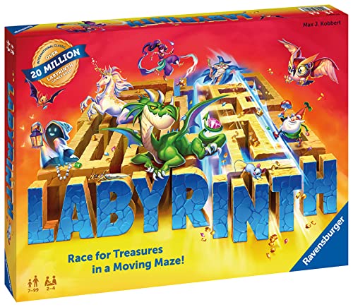 Ravensburger Labyrinth Family Board Game for Kids and Adults Age 7 and Up - Millions Sold, Easy to Learn and Play with Great Replay Value (26448)