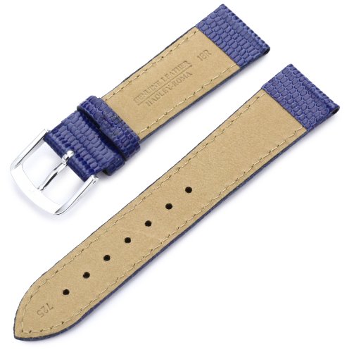 Hadley-Roma 12mm 'Women's' Leather Watch Strap, Color:Blue (Model: LSL725RM 120)