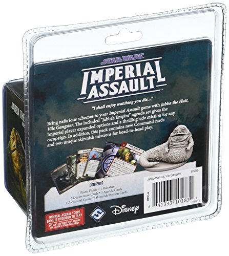 Star Wars Imperial Assault Board Game Jabba the Hutt VILLAIN PACK | Strategy Game | Battle Game for Adults and Teens | Ages 14+ | 1-5 Players | Avg. Playtime 1-2 Hours | Made by Fantasy Flight Games