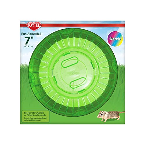 Kaytee 7' Dazzle Run-About Exercise Ball For Pet Hamsters and Gerbils