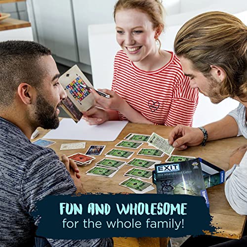 Exit: The Abandoned Cabin | Exit: The Game - A Kosmos Game | Kennerspiel Des Jahres Winner | Family-Friendly, Card-Based at-Home Escape Room Experience for 1 to 4 Players, Ages 12+