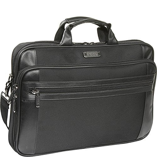 Kenneth Cole Reaction 18.4' Slim Top Zip Laptop Portfolio Laptop Bag, Black