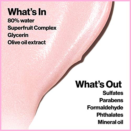 Face Primer by Revlon, PhotoReady Face Gloss Rose Glow, Face Makeup for All Skin Types, Hydrates, Illuminates and Moisturizes, Infused with Glycerin and Olive Oil Extract, 80% Water, 1 Fl Oz