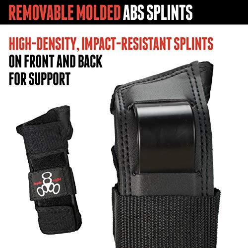 Triple 8 Saver Series Wristsavers (Black, Junior)
