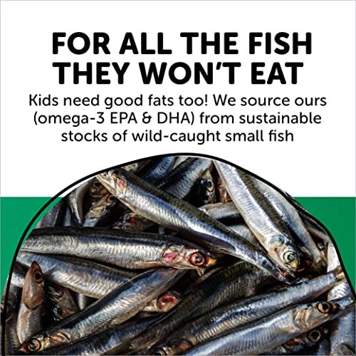 SmartyPants Kids Formula and Fiber Daily Gummy Vitamins: Gluten Free, Multivitamin and Omega 3 Fish Oil (Dha/Epa), Fiber, Methyl B12, vitamin D3, Vitamin B6, 90 Count (22 Day Supply) - Packaging May Vary