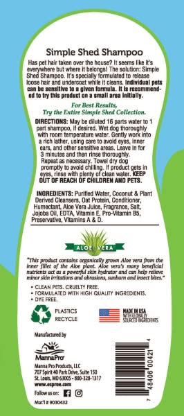 Espree Simple Shed Shampoo, 20 oz