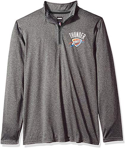 Ultra Game NBA Men's Quarter Zip Long Sleeve Pullover T-Shirt