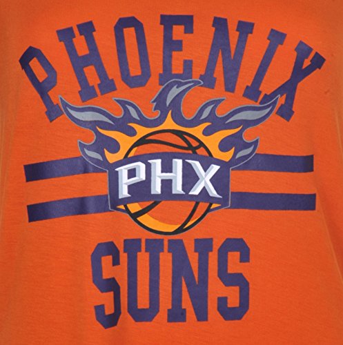 Ultra Game NBA Phoenix Suns Womens Box Out Varsity Stripe Tee Shirt, Team Color, Small
