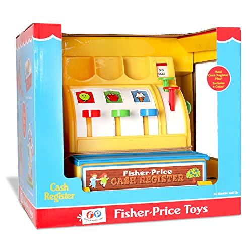 Basic Fun Fisher-Price Classic Toys - Retro Cash Register - Great Pre-School Gift for Girls and Boys, 1 ea (2073), for 24 months to 180 months
