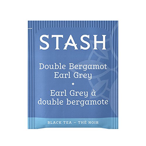 Stash Tea Double Bergamot Earl Grey Black Tea - Caffeinated, Non-GMO Project Verified Premium Tea with No Artificial Ingredients, 18 Count (Pack of 6) - 108 Bags Total