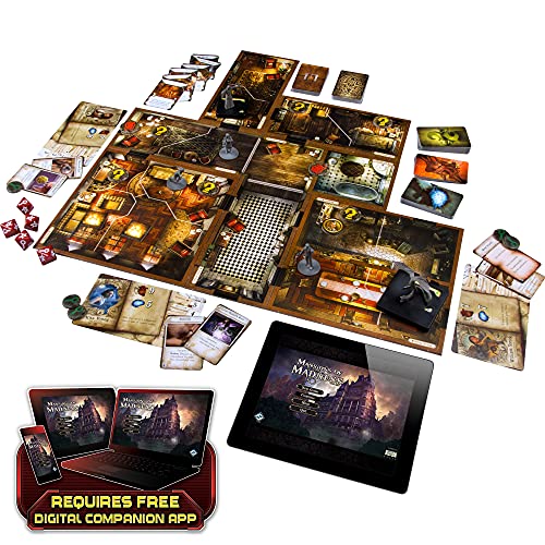 Mansions of Madness 2nd Edition Board Game (BASE GAME) | Horror Game | Mystery Board Game for Teens and Adults | Ages 14 and up | 1-5 Players | Average Playtime 2-3 hrs | Made by Fantasy Flight Games