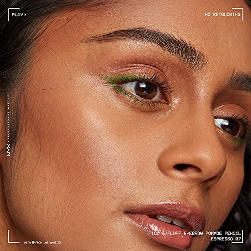 NYX PROFESSIONAL MAKEUP Fill and Fluff Eyebrow Pomade Pencil, Espresso