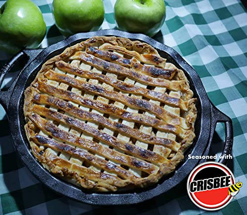 Crisbee Stik® Cast Iron and Carbon Steel Seasoning - Family Made in USA - The Cast Iron Seasoning Oil and Conditioner Preferred by Experts - Maintain a Cleaner Non-Stick Skillet