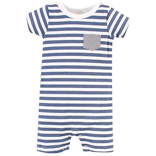 Hudson Baby Unisex Baby Cotton Rompers French Dog, 3-6 Months