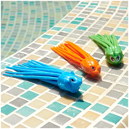SwimWays SquiDivers Kids Pool Diving Toys, 3 Pack, Bath Toys and Pool Party Supplies for Kids Ages 5 and Up